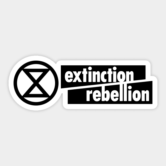 Extinction Rebellion - Logo Sticker by smilingnoodles